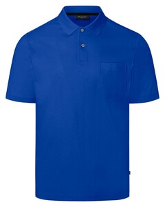 Maerz Mercerized Cotton Uni Polo Nautic Blue