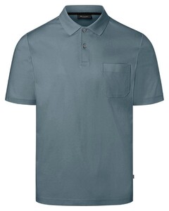Maerz Mercerized Cotton Uni Poloshirt Ocean Breeze