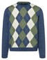 Maerz Merino Argyle Check Pullover Deep Sea