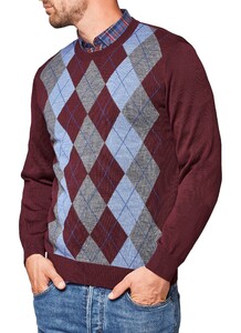 Maerz Merino Argyle Check Trui Heritage