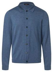 Maerz Merino Extafine Overshirt Nimes Blue