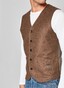 Maerz Merino Extrafine Button Waistcoat Hardwood