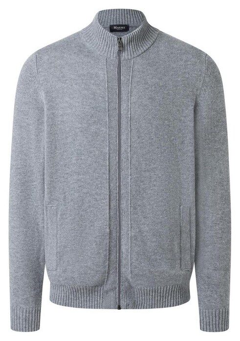 Maerz Merino Extrafine Knit Cardigan Mercury Grey