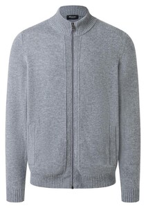 Maerz Merino Extrafine Knit Cardigan Vest Mercury Grey