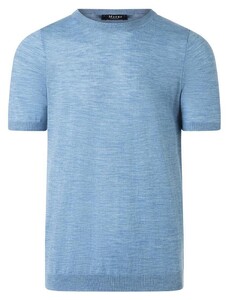 Maerz Merino Extrafine O-Neck Pullover Whispering Blue