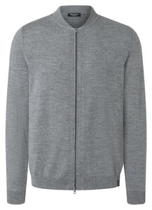 Maerz Merino Extrafine Two-Way Zip Knit Cardigan Gresh