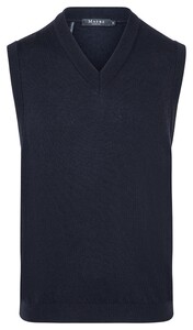 Maerz Merino Extrafine V-Neck Slip-Over Navy