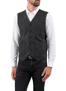 Maerz Merino Gilet Waistcoat Black