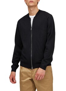 Maerz Merino Superwash 2-Way Zip Cardigan Black