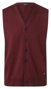 Maerz Merino Superwash Buttons Gilet Barolo Wine
