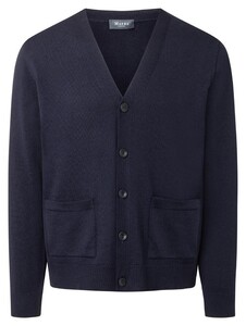 Maerz Merino Superwash Knit Button Cardigan Navy