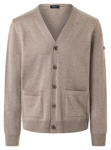 Maerz Merino Superwash Knit Button Cardigan Vest Twig