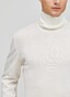 Maerz Merino Superwash Regular Fit Turtleneck Pullover Clear White