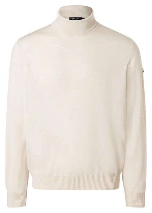 Maerz Merino Superwash Regular Fit Turtleneck Pullover Fine Flour