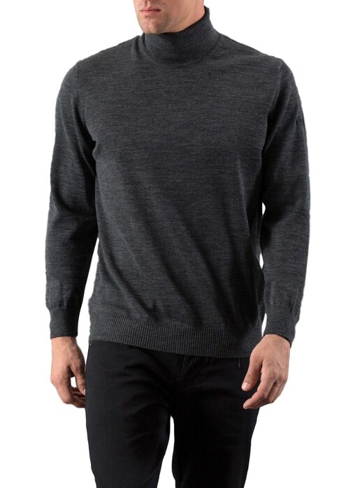 Maerz Merino Superwash Regular Fit Turtleneck Pullover Mountain Ground