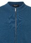 Maerz Merino Superwash Zip Rib Collar Cardigan Deep Sea