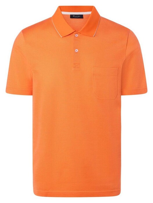 Maerz Mini Dot Faux Uni Polo Poloshirt Tangerine