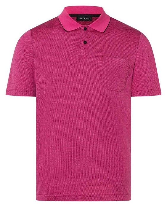 Maerz Mini Dot Faux Uni Polo Poloshirt Warm Pink