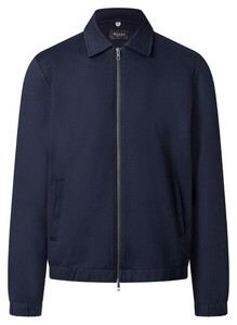 Maerz Modern Full Zip Solid Color Viscose Blend Vest Nightfall Blue