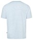 Maerz Modern Round Neck Cotton Stripe T-Shirt Cold Blue