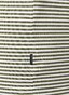 Maerz Modern Round Neck Cotton Stripe T-Shirt Moss Carpet