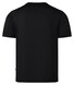 Maerz Modern Round Neck Mercerized Cotton T-Shirt Black