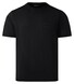 Maerz Modern Round Neck Mercerized Cotton T-Shirt Black