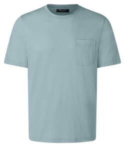 Maerz Modern Round Neck Mercerized Cotton T-Shirt Iced Mint