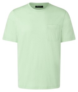 Maerz Modern Round Neck Mercerized Cotton T-Shirt Mochi Green