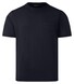 Maerz Modern Round Neck Mercerized Cotton T-Shirt Navy