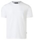 Maerz Modern Round Neck Mercerized Cotton T-Shirt Pure White