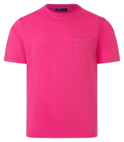 Maerz Modern Round Neck Mercerized Cotton T-Shirt Warm Pink