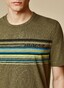 Maerz Multi Striped Logo T-Shirt Olive Paste