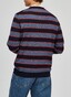 Maerz Multi Striped Pullover Pitch Blue
