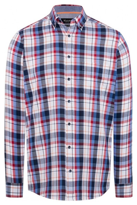Maerz Multicolor Check Shirt Overhemd Cayenne