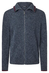 Maerz Multicolor Mélange Lambswool Knit Vest Navy
