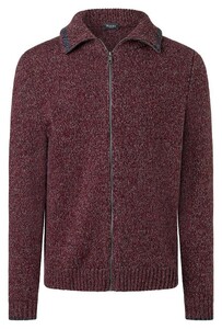 Maerz Multicolor Mélange Lambswool Knit Vest Port Wine