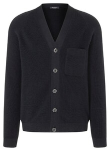 Maerz Organic Cotton Button Cardigan Navy