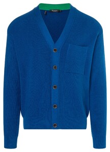 Maerz Organic Cotton Knit Cardigan Cardigan Classic Blue