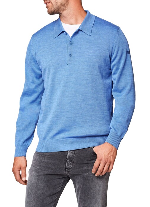 Maerz Polo Lange Mouw Pullover Cool Vista