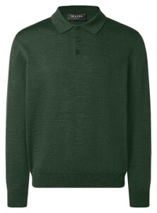 Maerz Polo Lange Mouw Pullover Dark Green