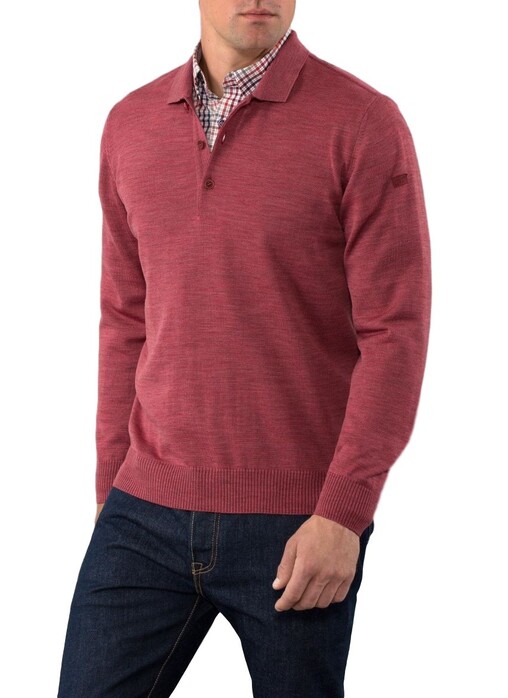 Maerz Polo Lange Mouw Pullover French Plum