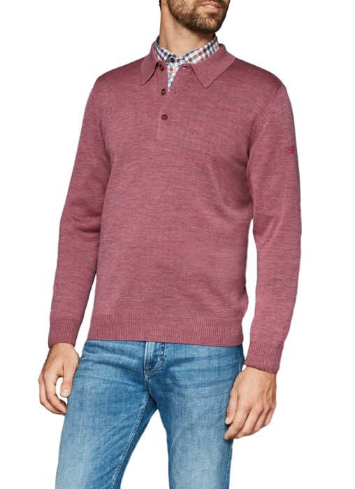 Maerz Polo Lange Mouw Pullover Venice Pink