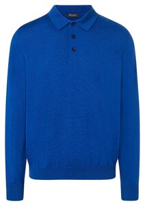 Maerz Polo Lange Mouw Trui True Blueberry
