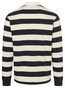 Maerz Polo Striped Heavy Jersey Cotton Poloshirt Navy