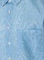 Maerz Relaxed Short Sleeve Fantasy Leaves Pattern Overhemd Cold Blue