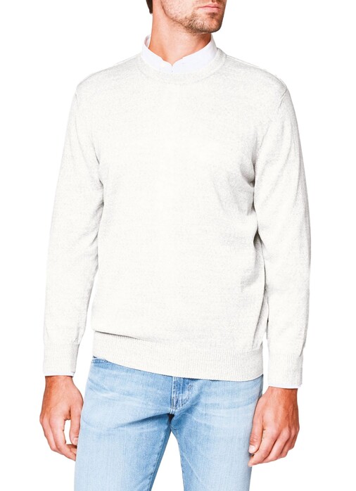Maerz Round Neck Merino Superwash Pullover Clear White