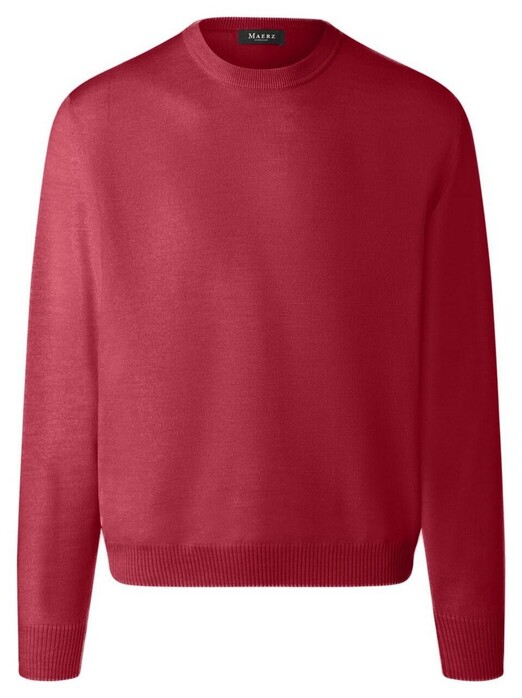 Maerz Round Neck Merino Superwash Pullover Dried Beetroot