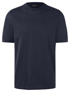 Maerz Round Neck Uni Cotton Silky Finish T-Shirt Navy