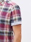 Maerz Short Sleeve Multi Check Shirt Berry Smoothie